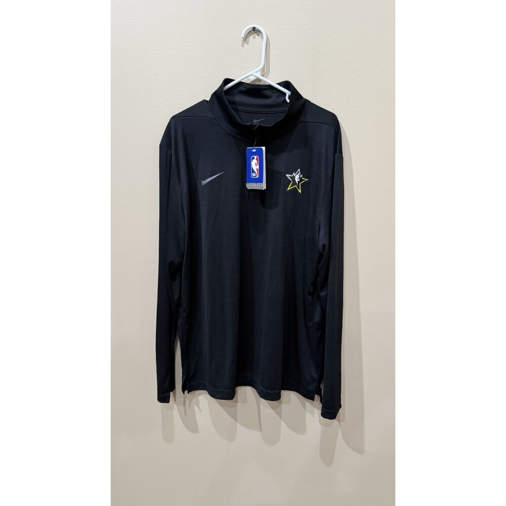 Nike NBA Dri-Fit Men’s M53803 Intensity 1/4 Zip Pullover in Black XL NWT